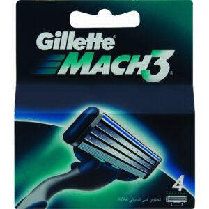 GILLETTE MACH 3 CARTRIDGES 4'S