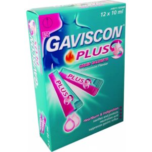 GAVISCON DOUBLE ACTION LIQUID 10ML SACHETS 12'S