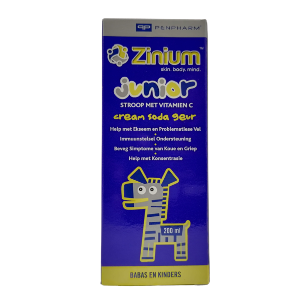 ZINIUM JUNIOR SUGAR FREE SYRUP 200ML